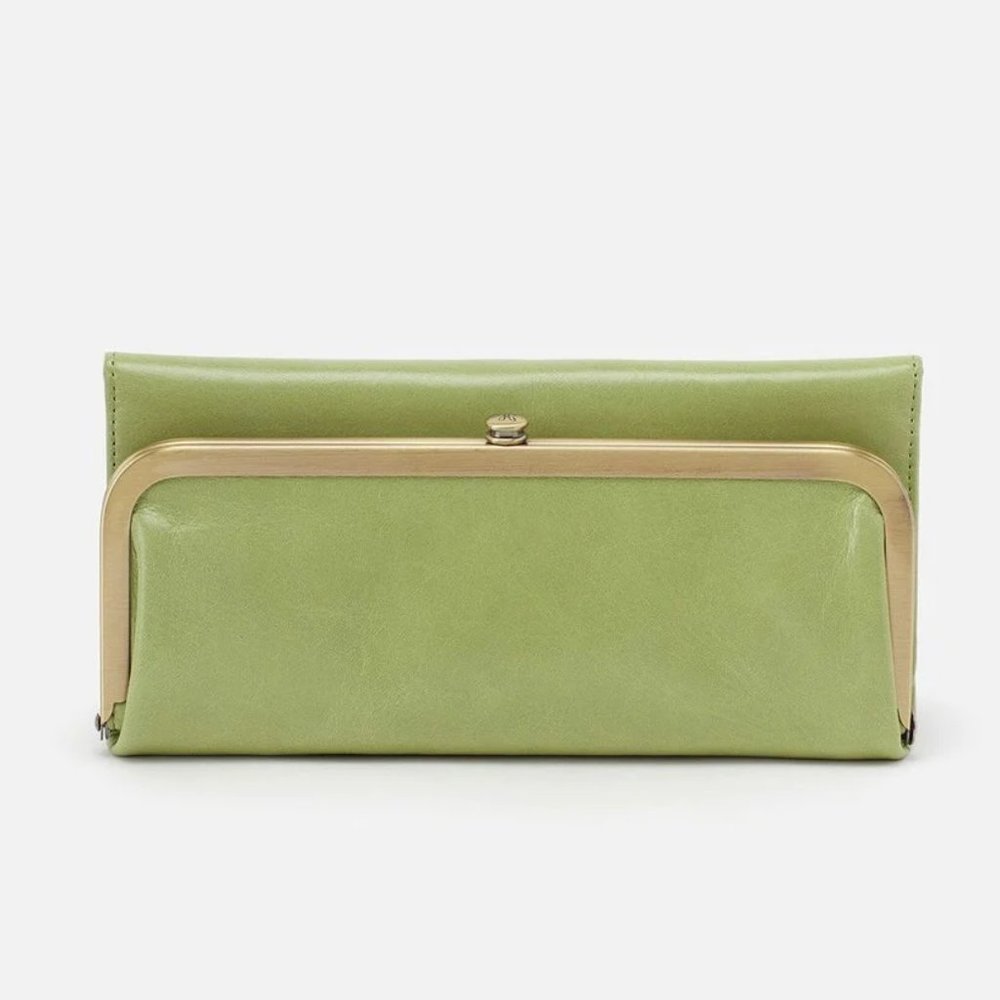NWT New Hobo Rachel Wallet Seamist Leather Retired Rare